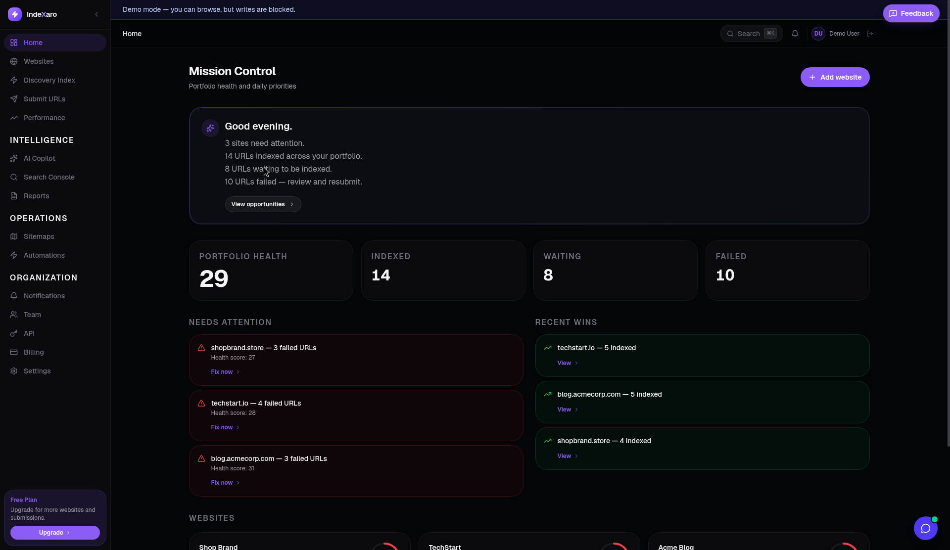 Indexaro screenshot 1