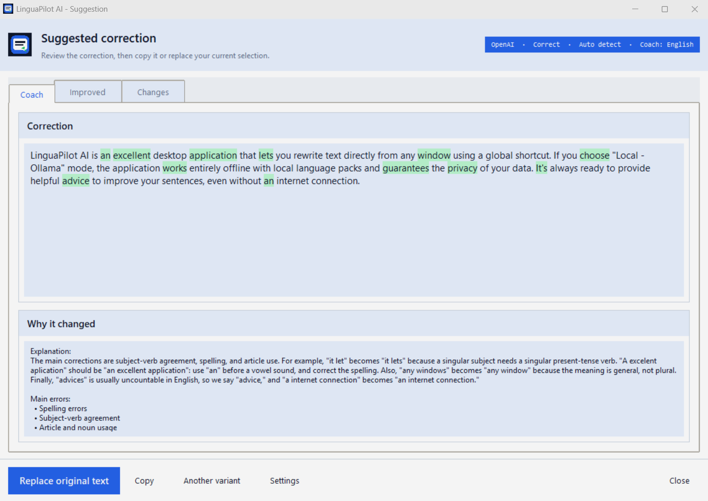 LinguaPilot AI screenshot 1