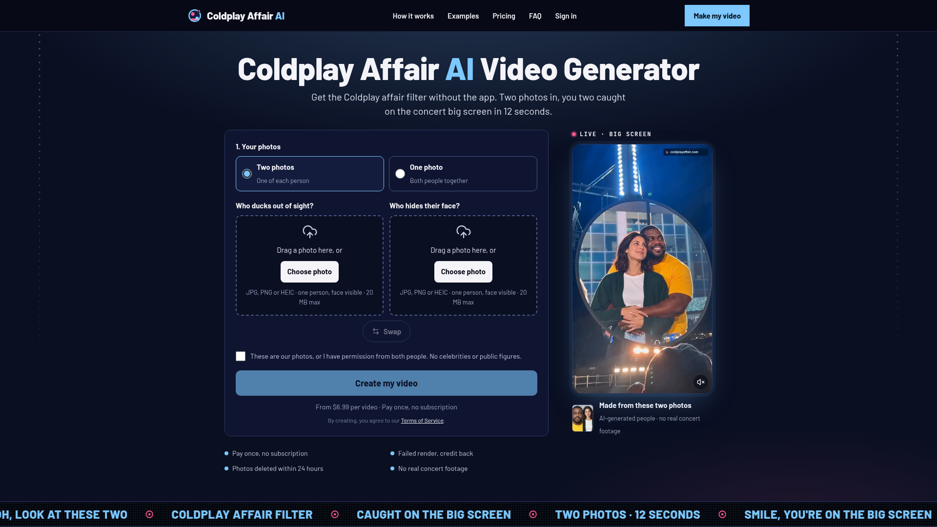 Coldplay Affair AI screenshot 1