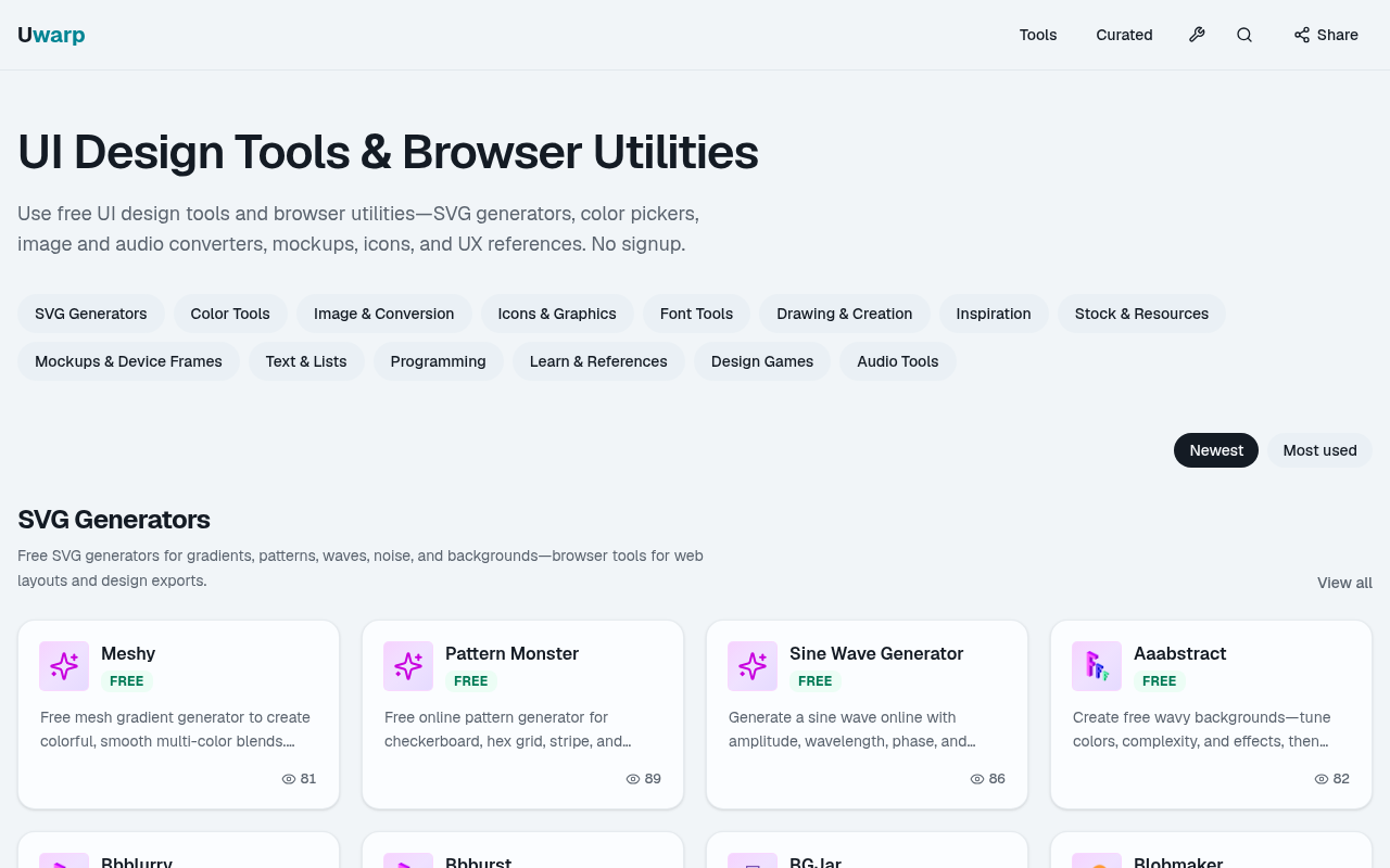 Uwarp screenshot 1