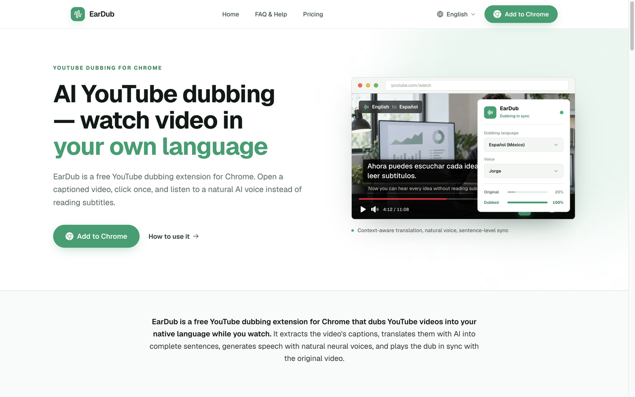 EarDub screenshot 1