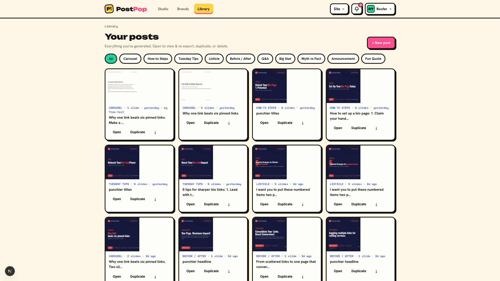 PostPop screenshot 1