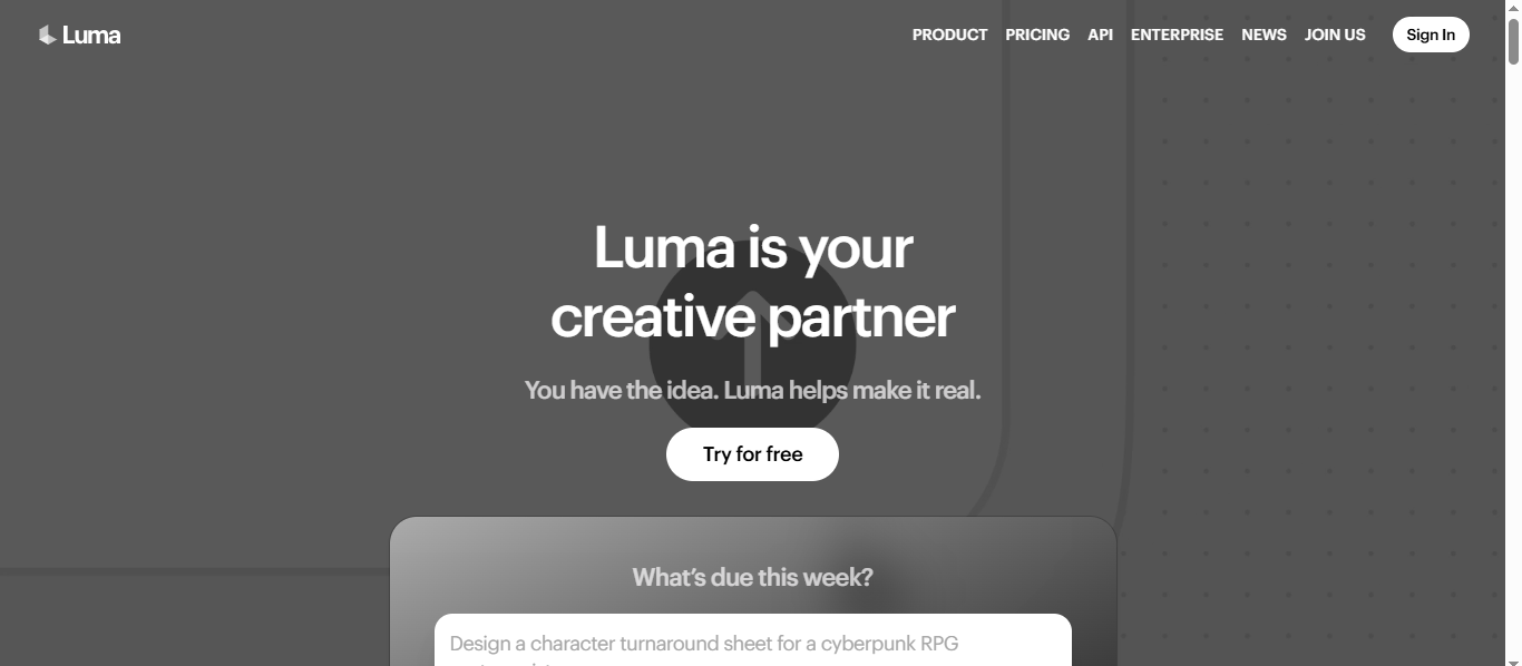 Luma AI screenshot 1