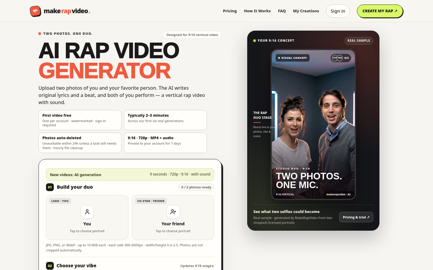 MakeRapVideo screenshot 1