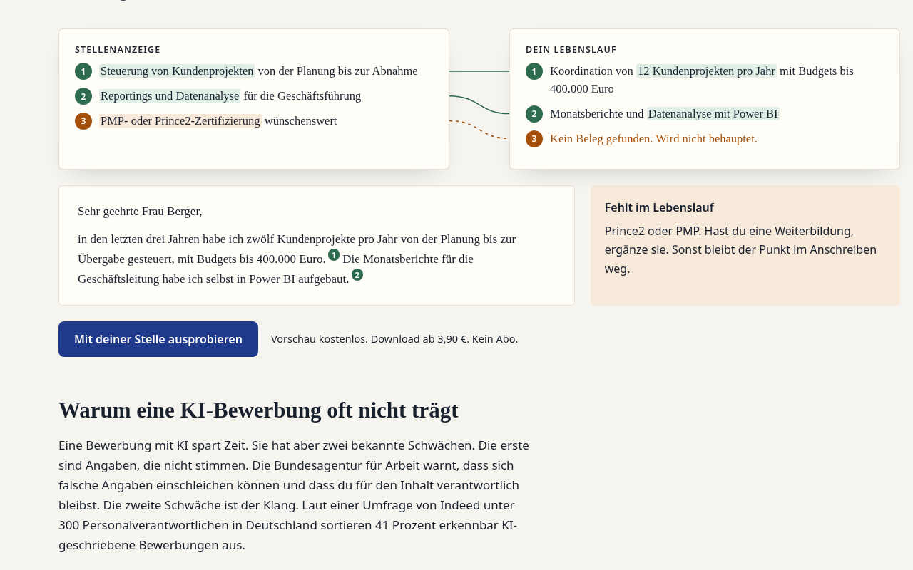 KI-Lebenslauf screenshot 1