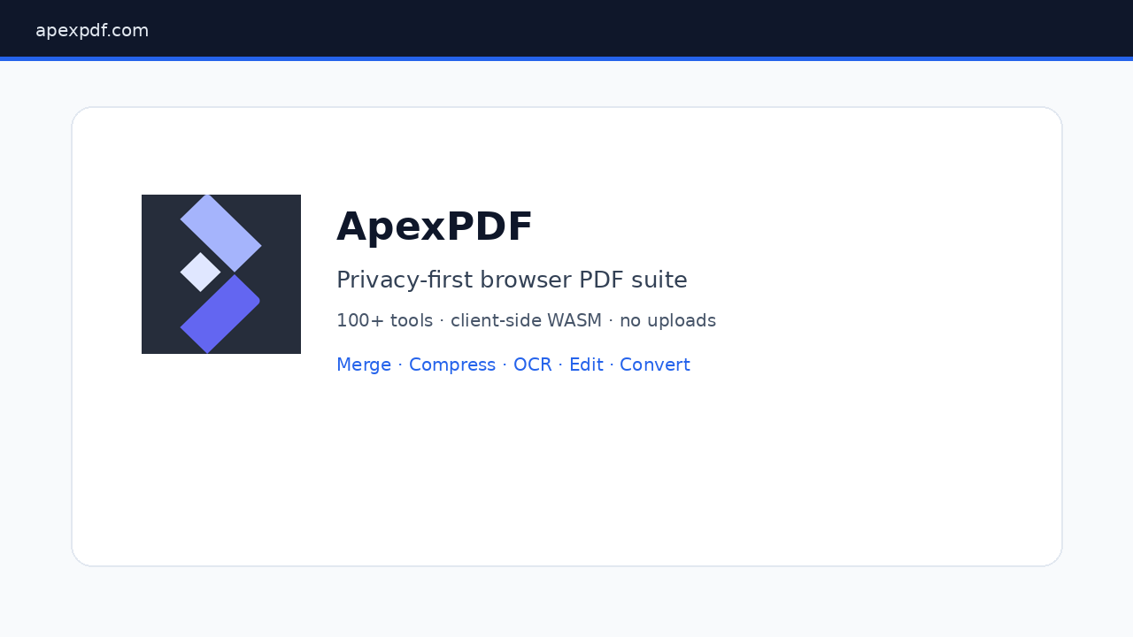 ApexPDF screenshot 1
