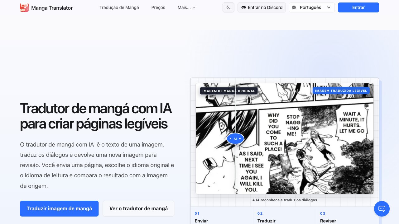 tradutor de mangá com IA screenshot 1