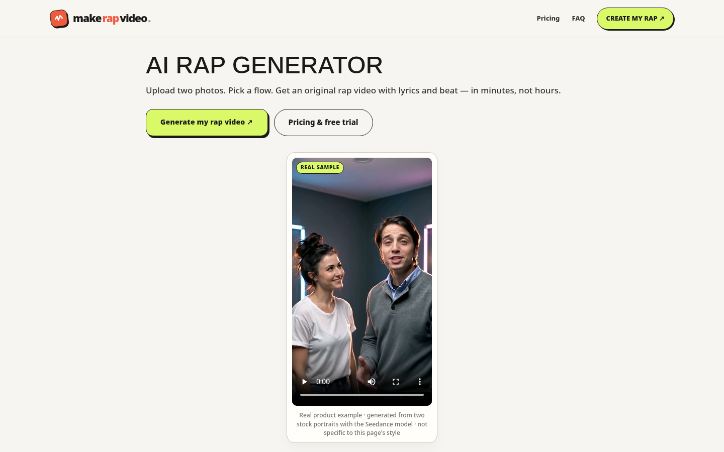 MakeRapVideo screenshot 2