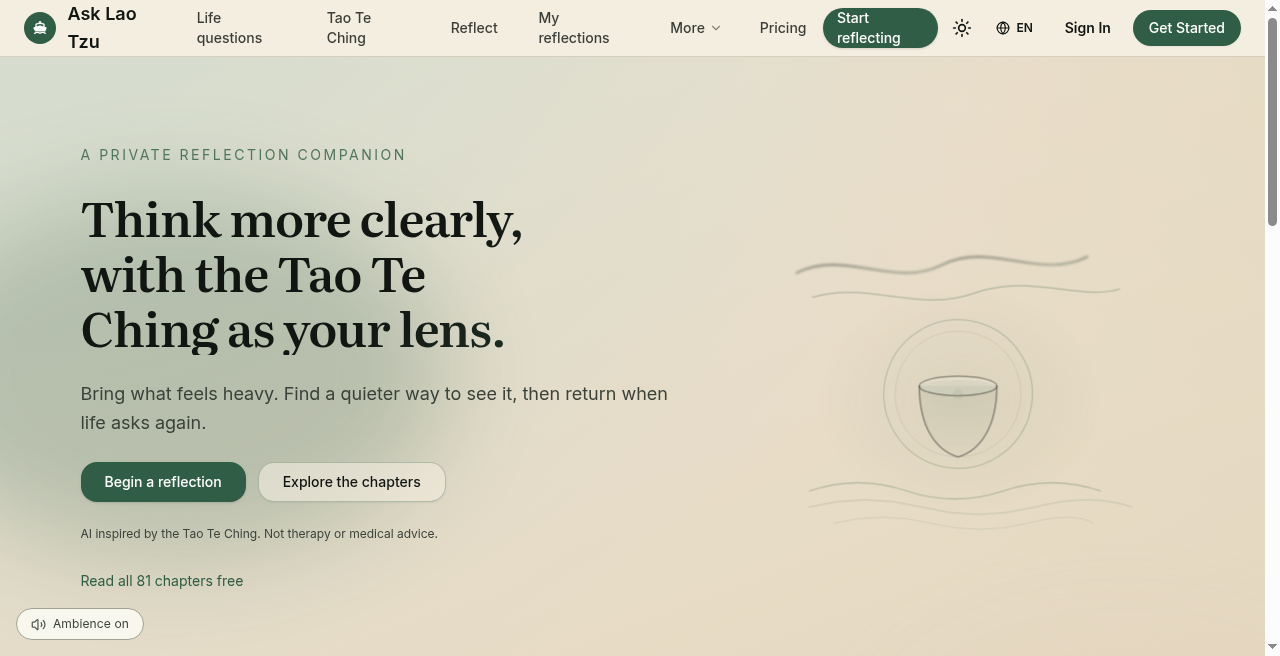 Ask Lao Tzu screenshot 1